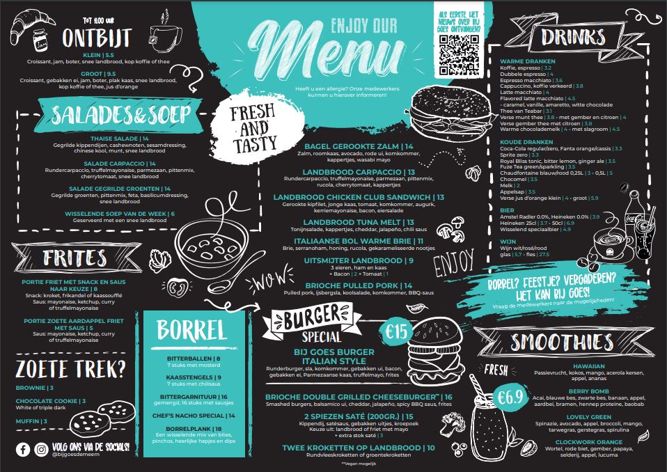 Menu Bij Goes Food & Drinks En More-1