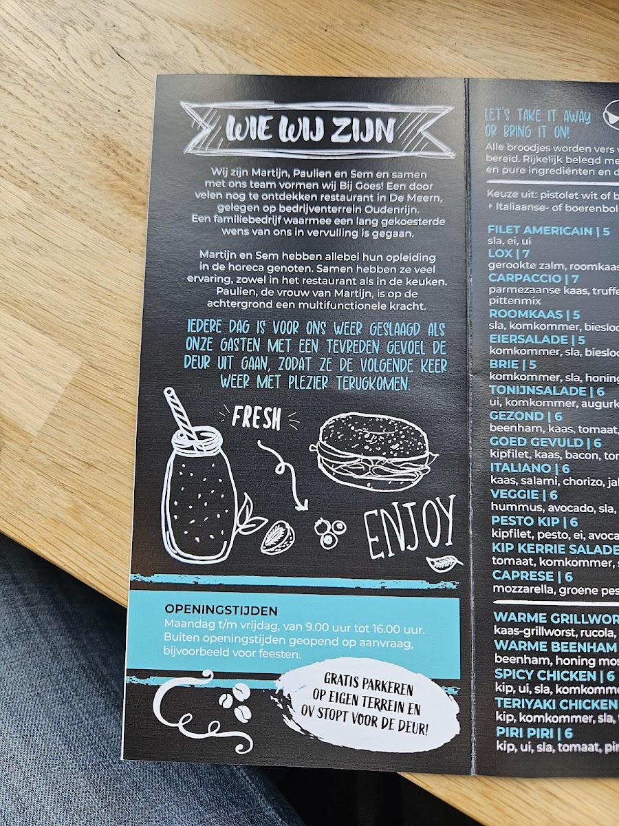 Menu Bij Goes Food & Drinks En More-7